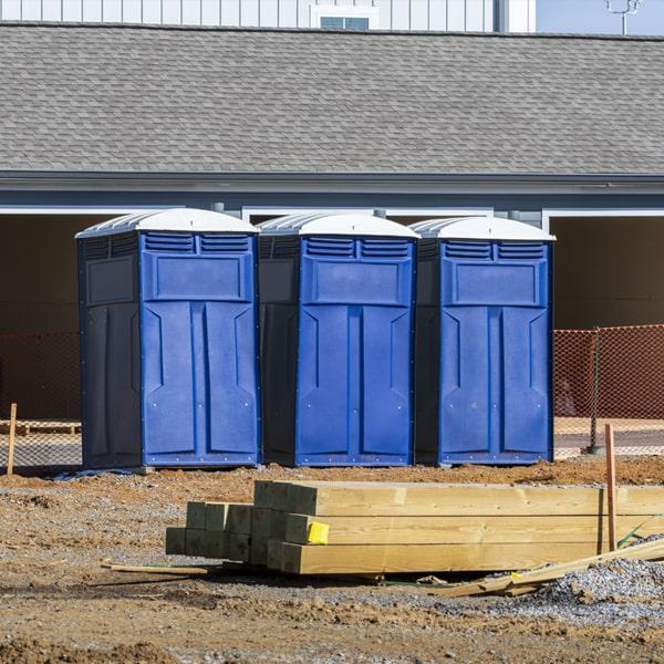 Heavy-duty construction site porta potty in Greenville, Texas